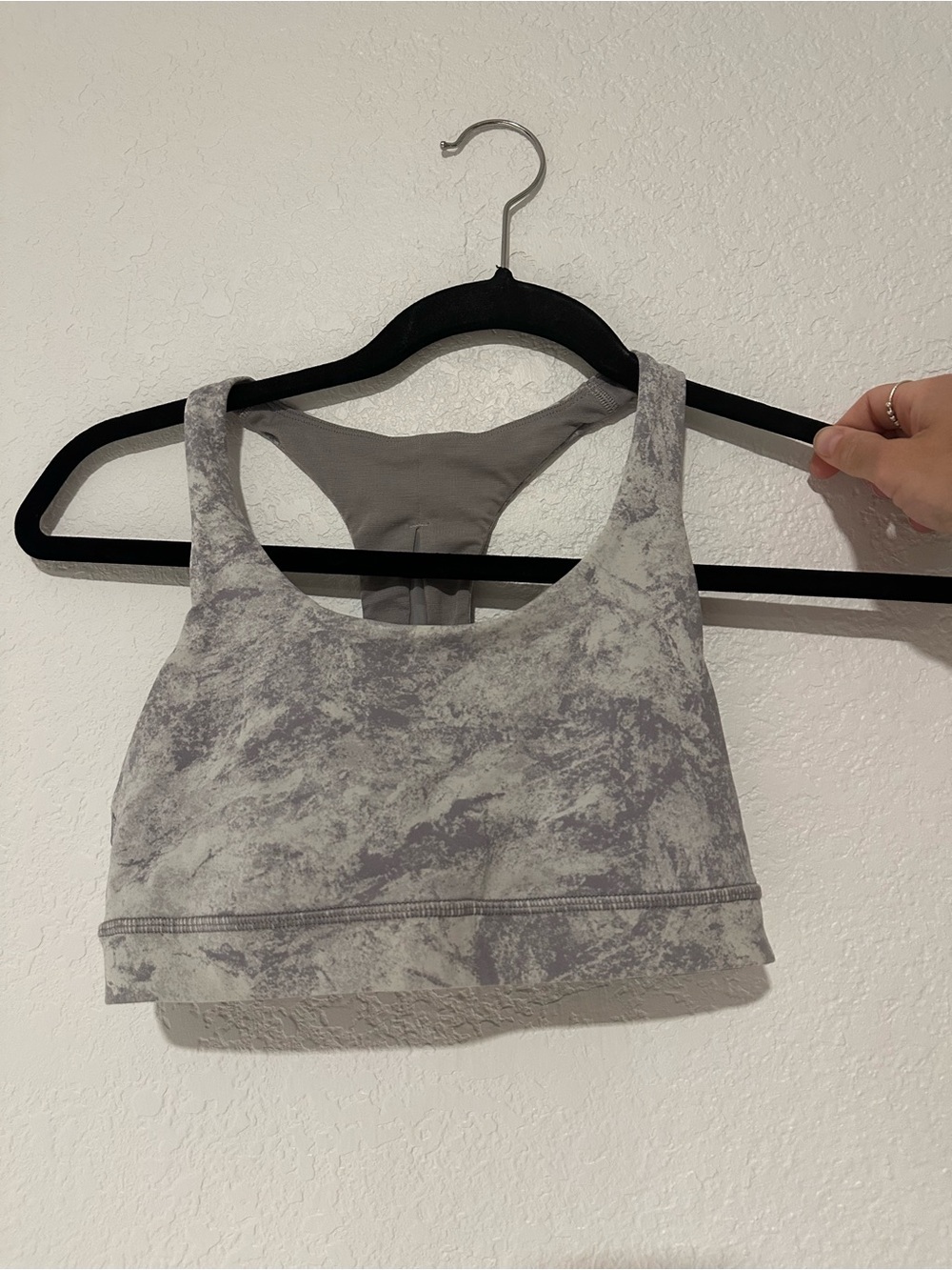 Marble-Print Lululemon Invigorate Sports Bra size 4